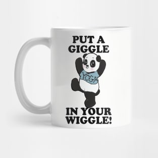 Panda Yoga Funny Gift PUT A GIGGLE IN YOUR WIGGLE! Pose Exercise Gift for Workout Mug